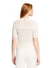 Vera Mont Sommer-Strickjacke mit V-Ausschnitt in Bright Gardenia