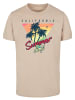 F4NT4STIC T-Shirt California Palmen Retro in sand