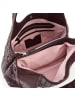 Les Visionnaires Paz Weave Silky Schultertasche Leder 42 cm in aubergine