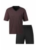 LE JOGGER Pyjama in blau-marine, bordeaux-schwarz