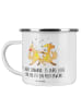 Mr. & Mrs. Panda Camping Emaille Tasse 35. Hochzeitstag Leinwand... in Transparent