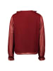 Zero  Chiffonbluse mit Volants in Cabernet