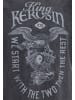 King Kerosin King Kerosin Acid Wash T-Shirt in anthrazit