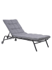 kommodly Gartenliege Nexo in Schwarz - (B)76cm x (T)197cm x (H)94cm