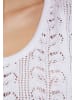 Swirly Damen Crop-Top in Weiss