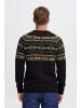 BLEND Strickpullover BHNilas XMAS in Nachtschwarz