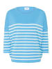 SAINT TROPEZ Strickpullover MilaSZ Oversize fit in Ethereal Blue Ice Stripe