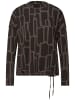 Street One Langarmshirt in darkest brown