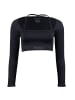 Roberto Geissini Langarm Sport Top Schwarz