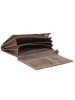 Greenburry Vintage Clutch Geldbörse RFID Schutz Leder 20 cm brown