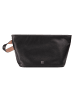 DuDu Fuerteventura Kosmetiktasche Leder 28 cm in schwarz rose