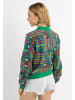 IZIA Damen Blouson in Grün Mehrfarbig