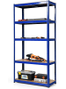 COSTWAY Lagerregal Schwerlastregal 5 Ebenen 180x90x40cm in Blau
