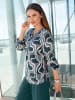 WITT WEIDEN Druckbluse in petrol-erika-bedruckt