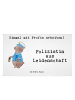 Mr. & Mrs. Panda Gäste Handtuch Polizistin Leidenschaft mit Spruch in Weiß
