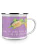 Mr. & Mrs. Panda Camping Emaille Tasse 30. Hochzeitstag Perlenho... in Lavendeltraum