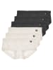 Like It 6er Pack Panty in schwarz-ivory
