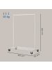 SONGMICS Kleiderständer Dalson in Weiß - (B)100 x (H)163 x (T)50 cm