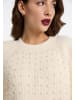 faina Damen Strickpullover in Wollweiss
