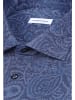 Seidensticker Flanellhemd Slim in Dunkelblau