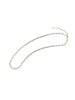 Adeliás Adeliás Damen Edelstahl Tenniskette Halskette 40 cm + 5.0 cm in gold