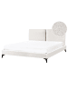 Beliani Doppelbett MELLE in Weiß/Schwarz - (W) 175 x (H) 98 x (L) 240 cm
