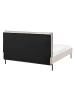 Beliani Doppelbett CORIO in Beige/Schwarz - (W) 153 x (H) 101 x (L) 219 cm