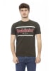 Baldinini Trend Zweifarbig Grün Baumwolle Herren T-Shirt