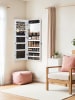 SONGMICS Schmuckschrank Berit in Weiß - (B)37.6 x (H)108.1 x (T)9.8 cm