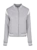 Urban Classics College Jacket in grey/white