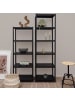 shelfr Industrial Style Metallregal Genk mit 6 Ebenen in Schwarz