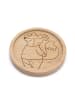 Mr. & Mrs. Panda Holz Untersetzer Widder Astologie ohne Spruch in Transparent