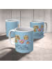 Mr. & Mrs. Panda Kinderpott Igel Familie mit Spruch in Blau Pastell