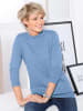 Sieh an! Stehkragenpullover in bleu