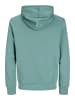 Jack & Jones Sweat Hoodie Frontprint Kapuze Streetwear in Türkis