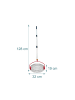 relaxdays Tennisball Sammler in Silber/ Rot - (B)32 x (H)128 x (T)19 cm