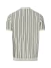 Finshley & Harding London Stick-Poloshirt in ecru tanne