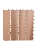 MCW WPC Bodenfliese Sarthe + Abschluss, Teak linear senkrecht