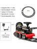 COSTWAY Aufsitz Lokomotive mit Bahn in Schwarz