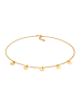 Elli Halskette 925 Sterling Silber Geo, Plättchen in Gold