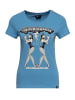 Queen Kerosin Queen Kerosin T-Shirt Troublemaker in blau