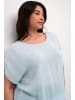 KAFFE curve Kurzarm-Bluse KCami Loose fit in Celestial Blue