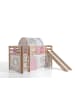 58 aufm Kessel KINDERBETT mit Rutsche Karolina Massivholz Natur Textilset Burg 4