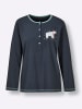 Comtessa Schlafanzug-Shirt in jeansblau-ozean
