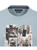 CASAMODA Rundhals T-Shirt für Herren in blau