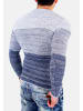 RESLAD Strickpullover Colorblock in indigoblau