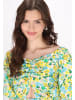 myMo Women Top in blue multicolor