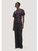 Hessnatur Hessnatur Samt T-Shirt Slim aus TENCEL™ Modal mit Bio-Baumwolle in dunkle traube