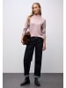 Street One Cosy Melange Shirt mit Turtle Neck in Powder Pink Mel.