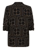 Soaked in Luxury Blazer SLShirley Casual fit in Black W. walnut Monogram